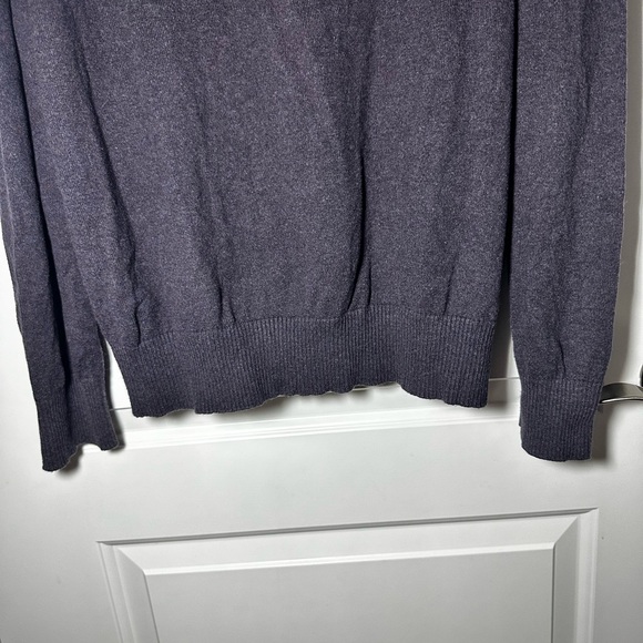 Eddie Bauer Cotton Cashmere V Neck Sweater Dark Gray Men’s XL - Picture 5 of 8